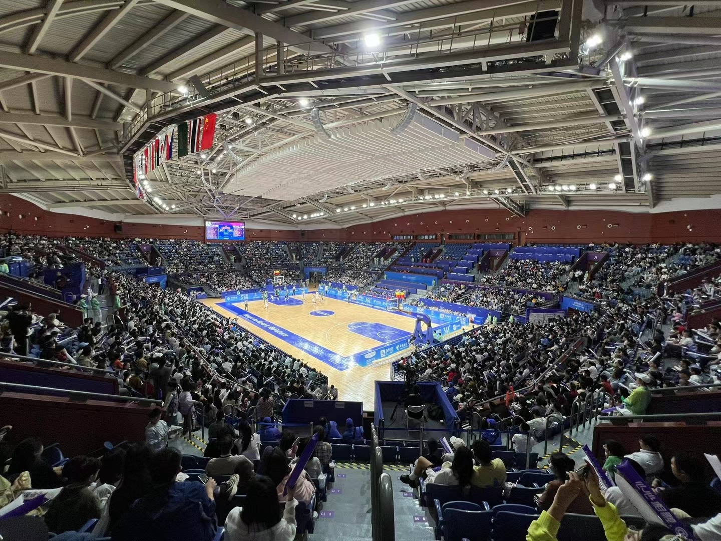 2023杭州第19届亚运会篮球比赛现场图片